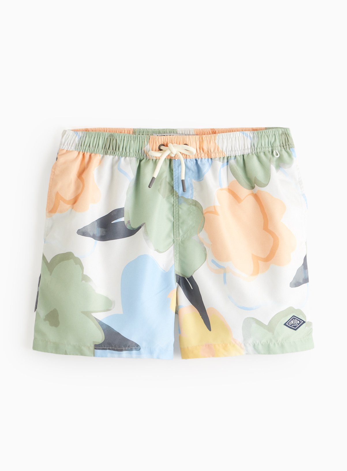 UNION WORKS Pastel Floral Printed Swim Shorts XXXL - Image 3 thumbnail